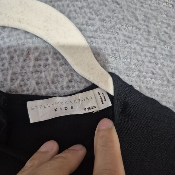 Stella McCartney Girl's Flare Sleeves Angeline Pleated Multi Color Block Dress 8 - Picture 4 of 7